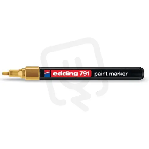 Permanentní pero, lakový popisovač s kulatým hrotem 1-2mm EDDING 791 zlatá Výhodná Nabídka