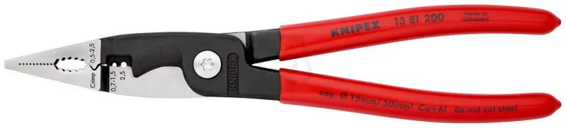 Nakupujte Hned Elektroinstalační kleště 200 mm KNIPEX 13 81 200