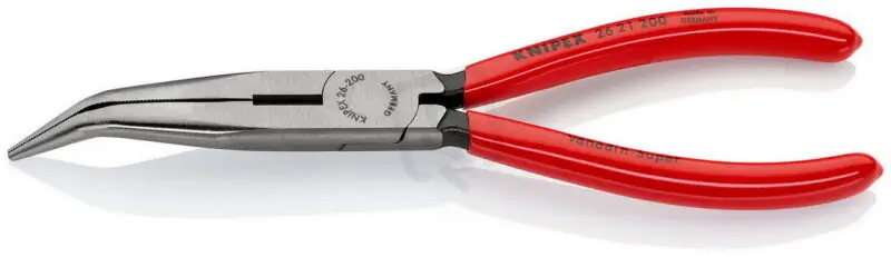 Půlkulaté kleště s břity (úzké ploché kleště) 200 mm KNIPEX 26 21 200 Sleva