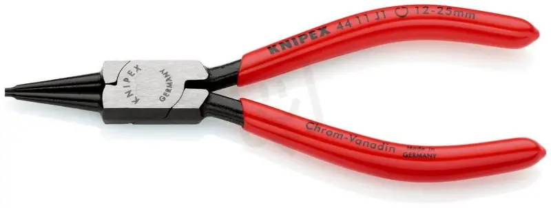 Kleště na pojistné kroužky pro vnitřní kroužky v otvorech 140 mm KNIPEX 44 11 J1 Finální Výprodej