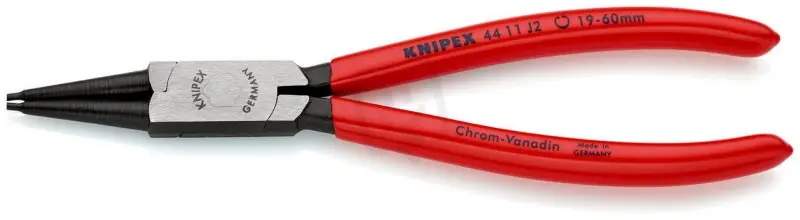 Kleště na pojistné kroužky pro vnitřní kroužky v otvorech 180 mm KNIPEX 44 11 J2 Nová Kolekce