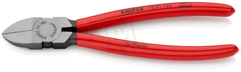 Boční štípací kleště na umělou hmotu 180 mm KNIPEX 72 01 180 Pouze Dnes