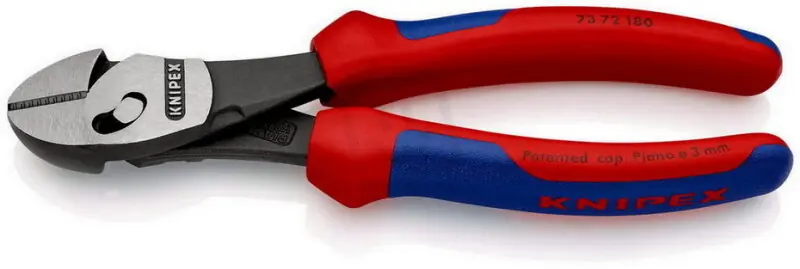 KNIPEX TwinForce Vysoce výkonné kleště na štípání drátu 180 mm 73 72 180 Výhodná Nabídka
