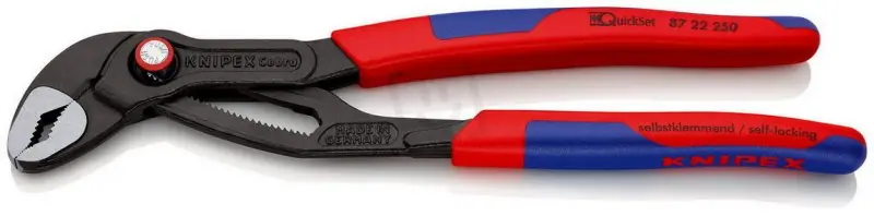 KNIPEX Cobra QuickSet Kleště na vodní čerpadla Hightech 250 mm 87 22 250 Tovární Cena
