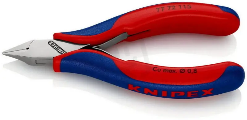 Značkový Boční štípací kleště pro elektroniku 115 mm KNIPEX 77 72 115