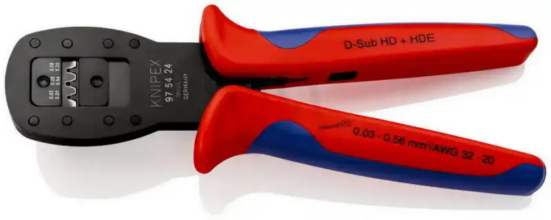 Zlevněný KNIPEX Lisovací kleště na miniaturní konektory Paralelní lisování 190 mm