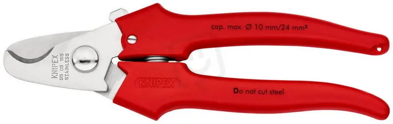 Kabelové nůžky Rukojeti přestříkány umělou hmotou 165 mm KNIPEX 95 05 165 Novinka