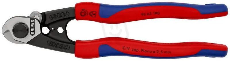 Nůžky na dratěná lanka kováno 190 mm KNIPEX 95 62 190 Cenová Bomba
