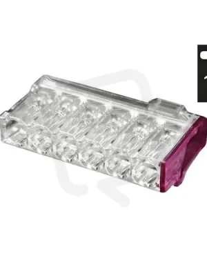 Aktuální Svorka krabicová mini. PC216-P/10 bezšroub. 6x 0,5-2 5 mm2 tran./fialová (10ks)