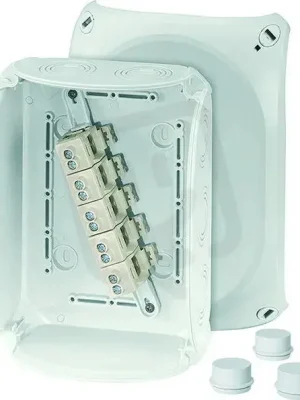 Kabelova rozvodka 2,5-10 mm2 3f, 16 mm2 1f, 5pol. svorka HENSEL DK 1610 GZ Ověřený