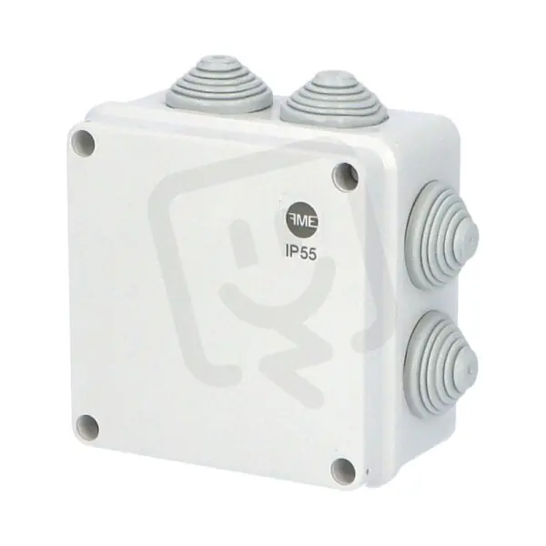 Hit Sezóny Krabice SolidBOX 68012 IP55 129x129x61mm plné víko stupň. vývodky (7x) FAMATEL