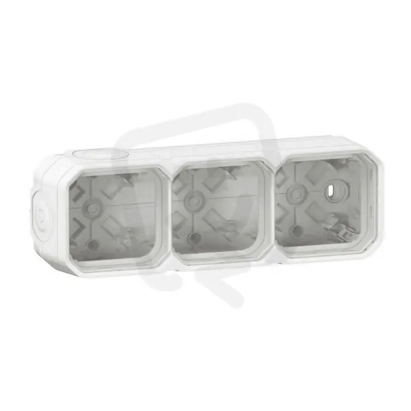 Speciální Cena NOVÉ PLEXO IP55 INSTALAČNÍ KRABICE TROJNÁSOBNÁ HORIZONTÁLNÍ BÍLÁ LEGRAND 069688L