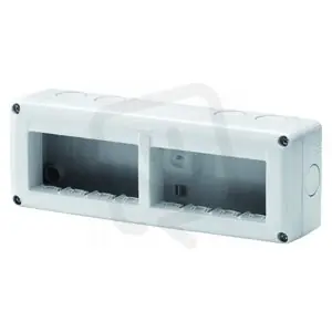 Skříňka 27 COMBI 8M (2x4), horizontální, IP40, šedá GEWISS GW27006 Časově Omezené