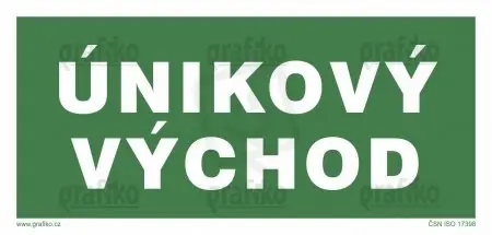 Cenová Bomba Grafiko 4.7810.SL Nálepka Únikový východ 87x210