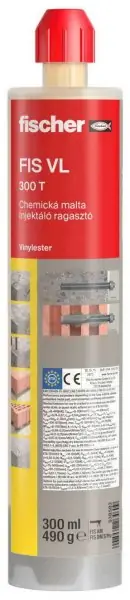 Chemická malta vinylester FIS VL 300 T 300ml FISCHER 538583 Cenová Bomba
