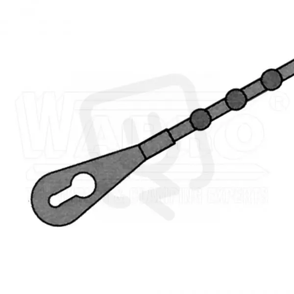 wpr382 kuličkové vázací pásky BALL STRAP, 226 mm, nylon 66, přírodní WT-BS-220 Výhodná Nabídka