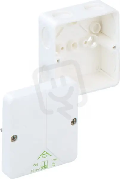 Spojovací krabice Abox 025-L/w bílá IP65 IK07 80x80x52mm SPELSBERG 80260701 Zlevněný