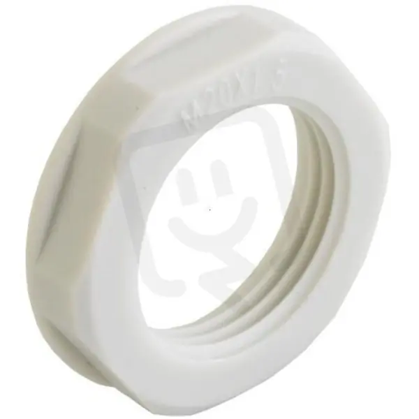 Cenový Hit Matice s přírubou, polyamidová, světle šedá, závit M25 x 1,5 AGRO 8255.25