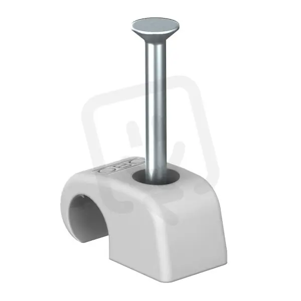 Zlevněný OBO 2027 25 LGR Příchytka Haft-Clip, 10-14mm, L25, světle šedá Polypropylén, PP