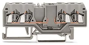 Svorka pro moduly 4 vodiče s diodou 1N4007 šedá 2,5mm2 Wago 280-815/281-410 Akční Nabídka