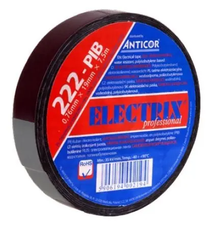 Nakupujte Hned Samovulkanizační izolační páska ANTICOR 222 PIB 38x3,5x0,76