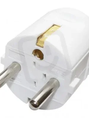 Vidlice přímá pro prodlužovací kabel, bílá EMOS P0034 Hit Sezóny