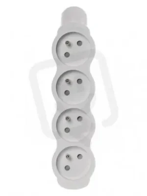 Must-Have Samostatná 4 zásuvka, bílá EMOS P0400N