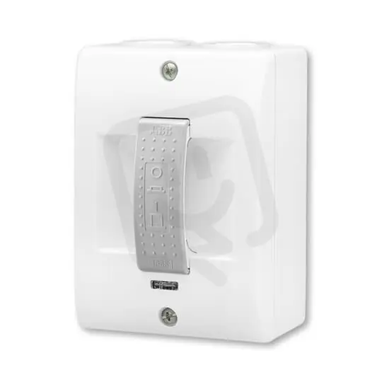 Must-Have Spínač ABB PRESSTO se signal. doutnavkou, nástěnný, bílá/šedá 3536N-C03251 12
