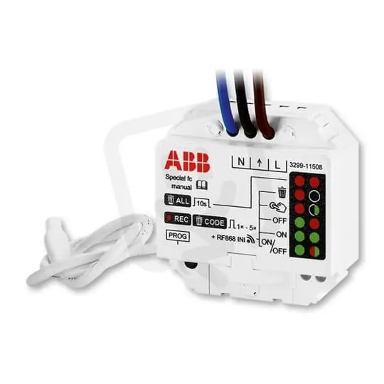 Levný ABB Přístroj Rf 3299-11508 Modul přijímače RF signálu,spínací,vestavný,868 MHz
