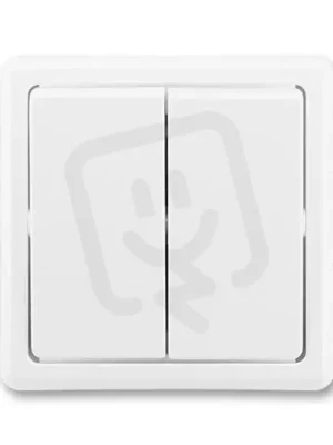ABB CLASSIC Přepínač dvojitý střídavý řazení 6+6 jasně bílá 3553-52289 B1 Must-Have