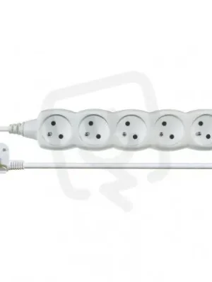 Výhodná Nabídka Prodlužovací kabel 3 m 5 zásuvek bílý PVC 1mm2 EMOS P0513