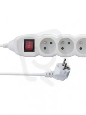 Cenový Hit Prodlužovací kabel 3 m 3 zásuvky s vypínačem bílý PVC 1mm2 EMOS P1313