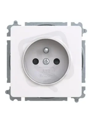 Zásuvka ABB SWING (L) s ochranným kolíkem, jasně bílá 6619G-A06357 B1 Koupit Online