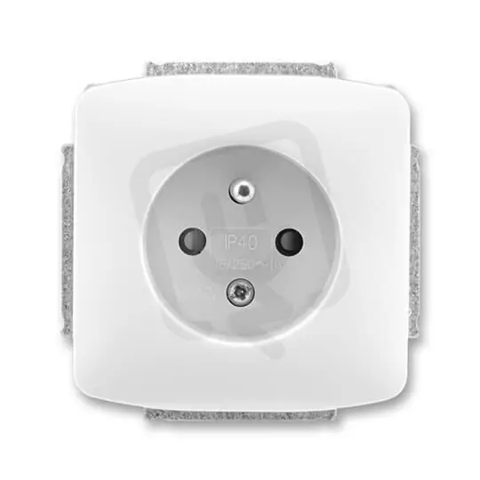 Kryt zásuvky ABB TANGO (šroub dole), (5518A-A2359 B) bílá ND5518A-A2351 B Novinka