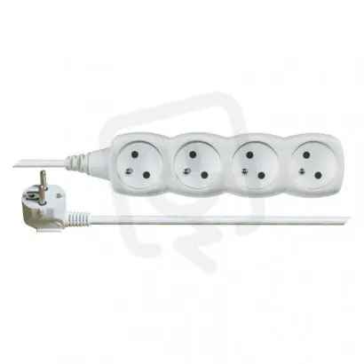 Odeslání Ihned Prodlužovací kabel 3 m 4 zásuvky bílý PVC 1mm2 EMOS P0413