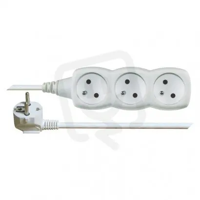 Prodlužovací kabel 10 m 3 zásuvky bílý PVC 1mm2 EMOS P0310 Ověřený