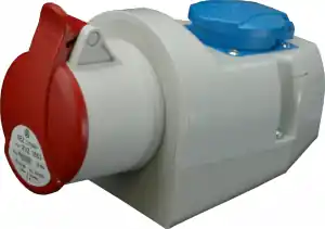Nástěnná zásuvka 32A/4p kombinovaná se zásuvkou 230V, IP44 IZVZ 3243 Originální