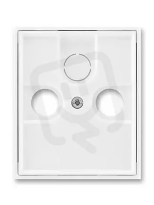 Kryt televizní zásuvky ABB ELEMENT/TIME bílá/bílá 5011E-A00300 03 Vysoce Kvalitní