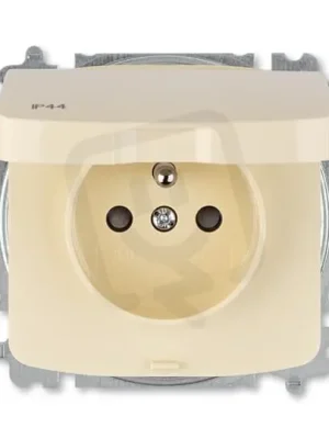 Zásuvka ABB TANGO s ochr. kolíkem, s clonkami IP44 slonová kost 6619A-A06997 C Vrácení Zdarma