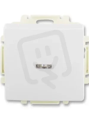 Finální Výprodej Tlačítko ABB SWING (L) s průzorem řaz. 1/0So 1/0S jasně bílá 3557G-A91342 B1