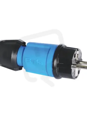 Super Cena Vidlice CZ + SCHUKO modrá 16A 3p 230V IP44, max. do 3 x 4 mm2 BALS 7370