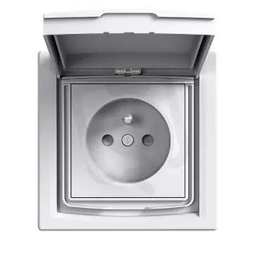 Super Cena ASFORA Zásuvka 2P+PE 250V 16A, clonky, IP44, bílá SCHNEIDER EPH2800321