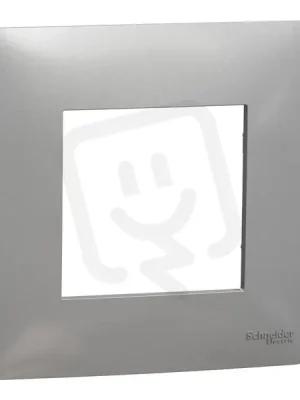 Must-Have Krycí rámeček NOVÁ UNICA STUDIO jednonásobný, Aluminium SCHNEIDER NU200230