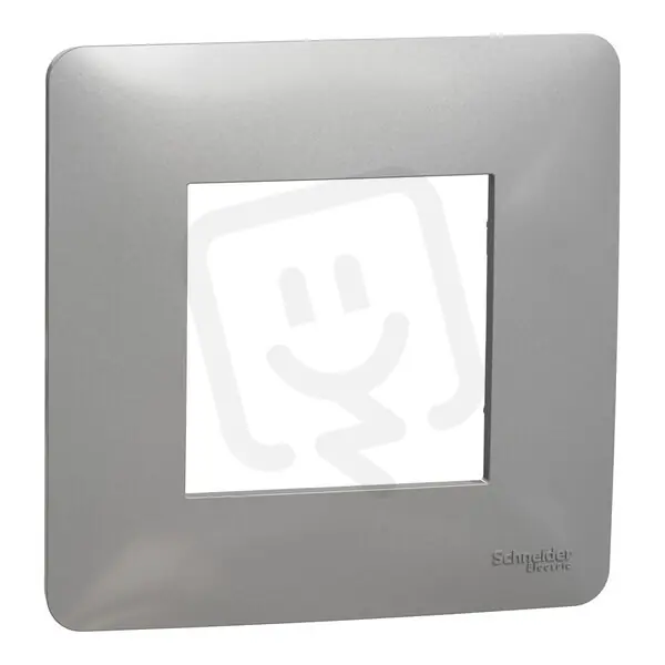 Must-Have Krycí rámeček NOVÁ UNICA STUDIO jednonásobný, Aluminium SCHNEIDER NU200230