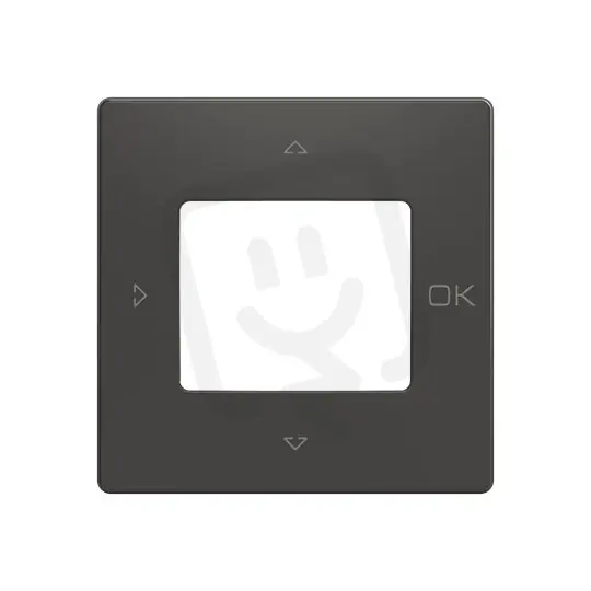 Kryt pro přístroje ABB ZONI s plovoucím krytem, matná černá 3299T-A40100 237 Sezónní Sleva