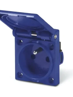 Vysoce Kvalitní Zásuvka vestavná domovní 2P+E, 16A, 250 V, IP54 SCAME 570.2091