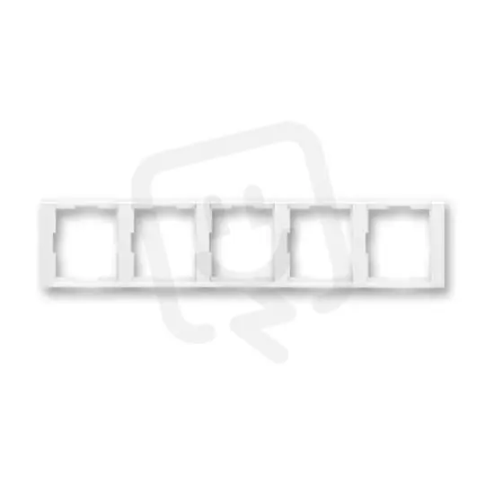 Akce Pětirámeček ABB TIME vodorovný bílá/bílá 3901F-A00150 03