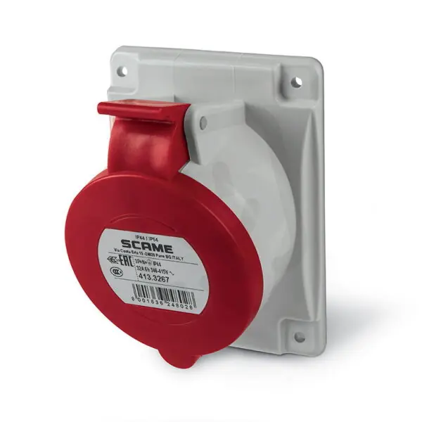 Zásuvka vestavná OPTIMA, šikmá 3P+N+E, 32A, 6h/380-415 V, 50/60 Hz, IP44 Poslední Šance