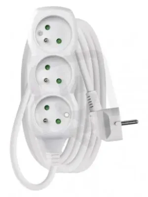 Odeslání Ihned Prodlužovací kabel 3 m 3 zásuvky bílý PVC 1,5mm2 EMOS P0313R