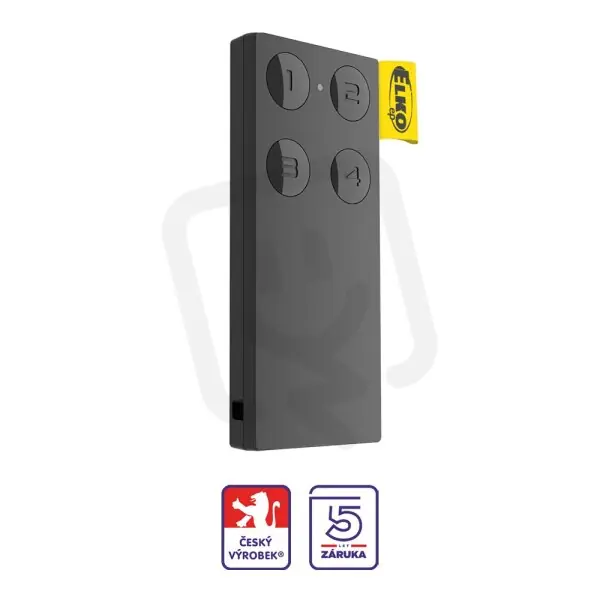 4 tlačítkový ovladač-klíčenka (černá) RF KEY-40/B ELKO EP 8595188180757 Přímo Od Výrobce